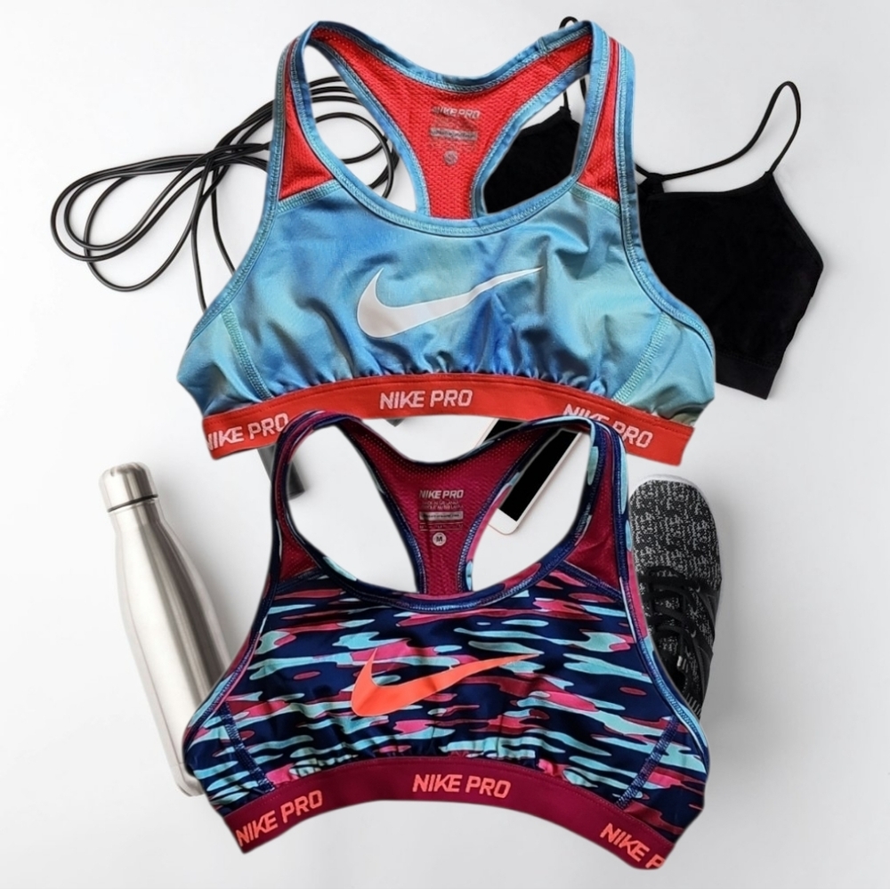 NIKE PRO Dri-Fit Non-Padded Sport Bras. Women's Size: Medium.